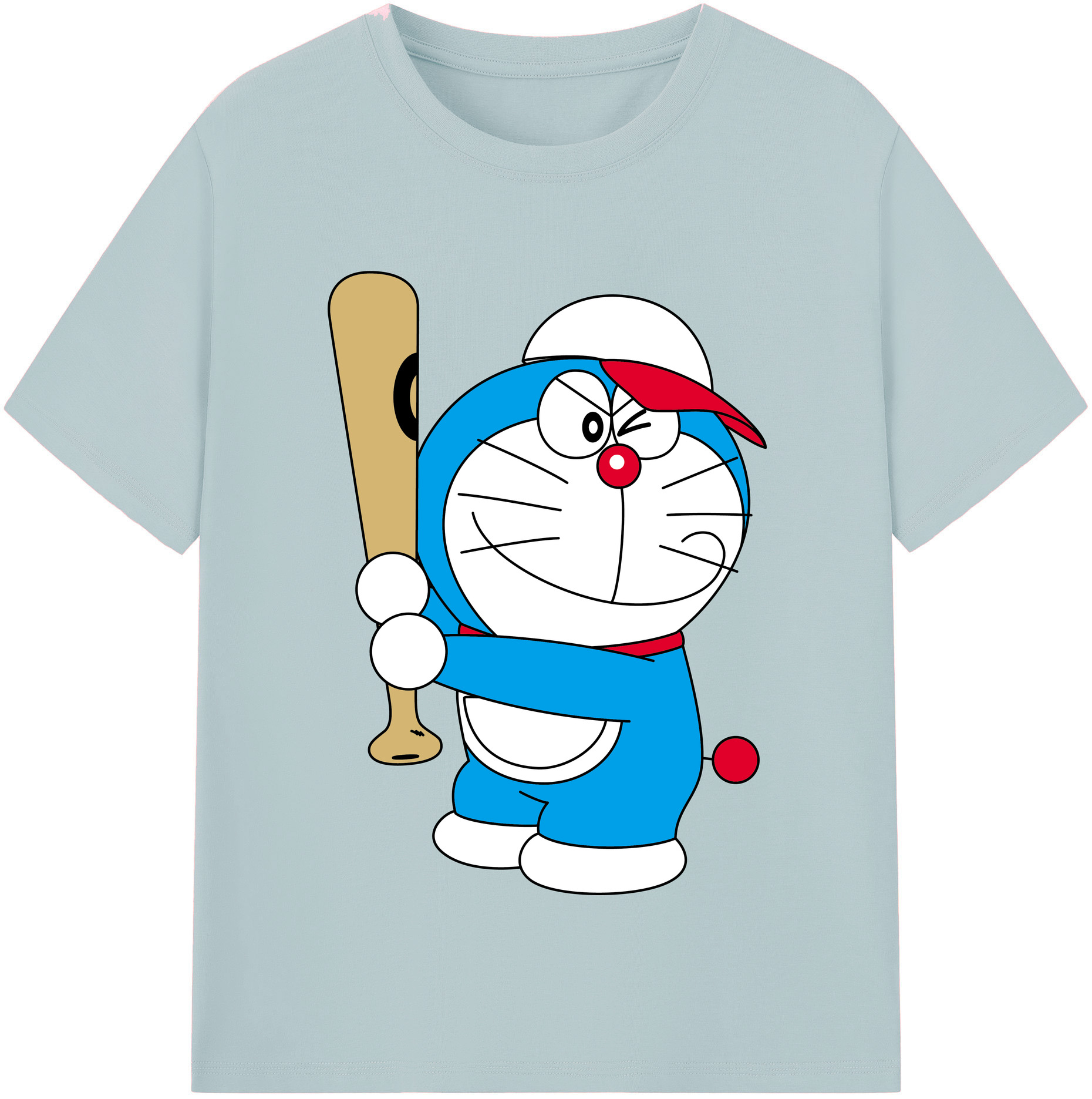 （画像用） ドラえもん Doraemon 綿100％半袖Tシャツ（フロントプリント）